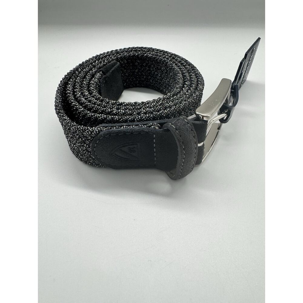 NWT Cremieux Big Man Woven Stretch Knit Belt Dark Gray Braided Size 2X - Picture 2 of 6